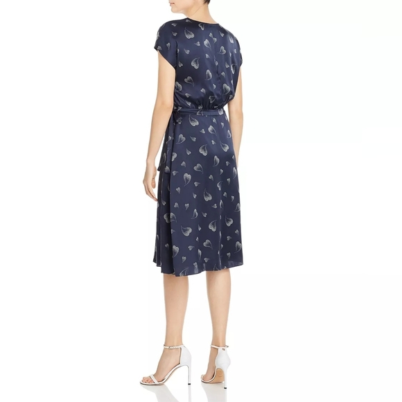 Joie Bethwyn Silk Heart-Print Wrap Dress - Picture 3 of 13